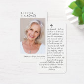 永遠に私たちのハート写真記念祈りの言葉カード (デスク)