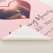 永遠に私たちのハート写真記念 シェルパブランケット (3/4)