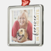 永遠に私たちのハート写真記念 メタルオーナメント (左)