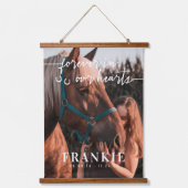 永遠に私たちのハート写真記念 吊り下げ型タペストリー (正面)