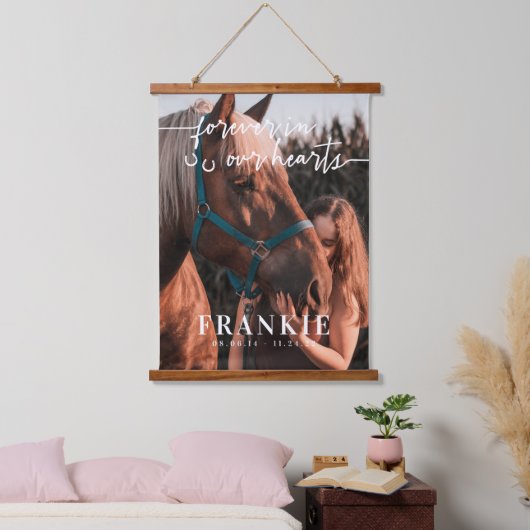 永遠に私たちのハート写真記念 吊り下げ型タペストリー (寝室)