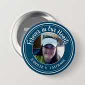 永遠に私たちのハート写真記憶ボタン 缶バッジ (正面&裏面)