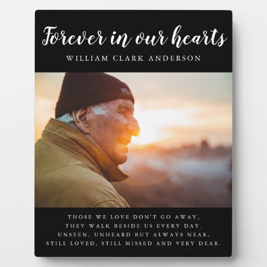 永遠に私たちのハート写真詩の献上品 フォトプラーク (正面)