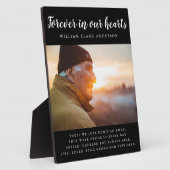 永遠に私たちのハート写真詩の献上品 フォトプラーク (側面)