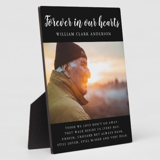 永遠に私たちのハート写真詩の献上品 フォトプラーク (側面)