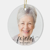 永遠に私たちのハート写真追悼碑 セラミックオーナメント (左)