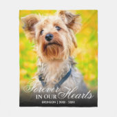 永遠に私たちのハート写真追悼碑 フリースブランケット (正面)