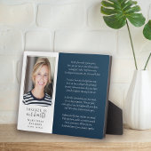 永遠に私たちのハート写真追悼詩 フォトプラーク