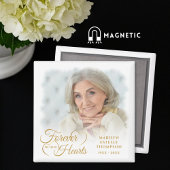 永遠に私たちのハート写真金ゴールド マグネット