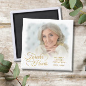 永遠に私たちのハート写真金ゴールド マグネット