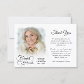 永遠に私たちのハート写真 サンキューカード (正面)