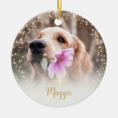 永遠に私たちのハート写真 セラミックオーナメント (正面)