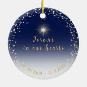 永遠に私たちのハート写真 セラミックオーナメント (裏面)