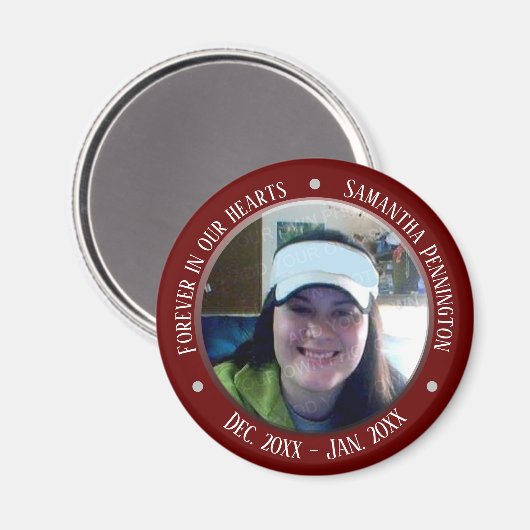 永遠に私たちのハート写真 マグネット (正面/裏面)