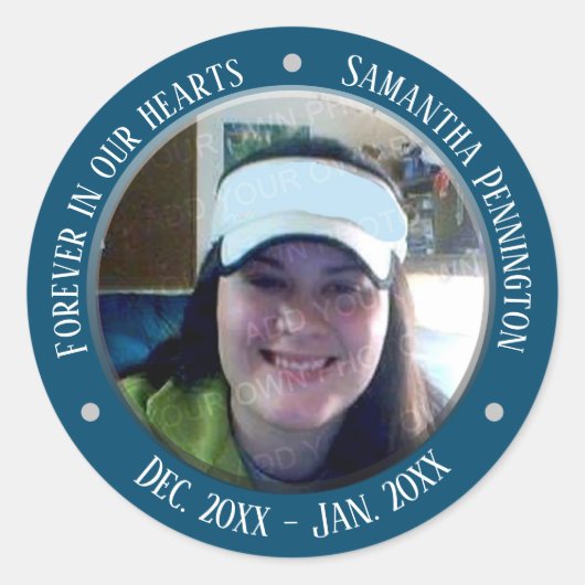 永遠に私たちのハート写真 ラウンドシール (正面)