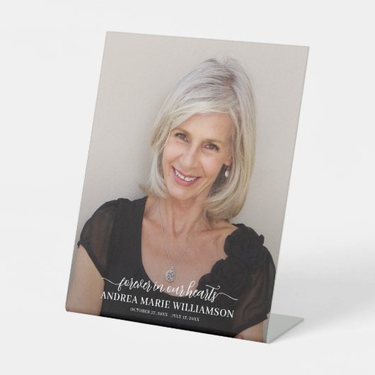 永遠に私たちのハート写真 台座サイン (正面)