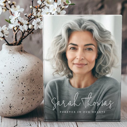 永遠に私たちのハート名の記念碑 フォトブロック