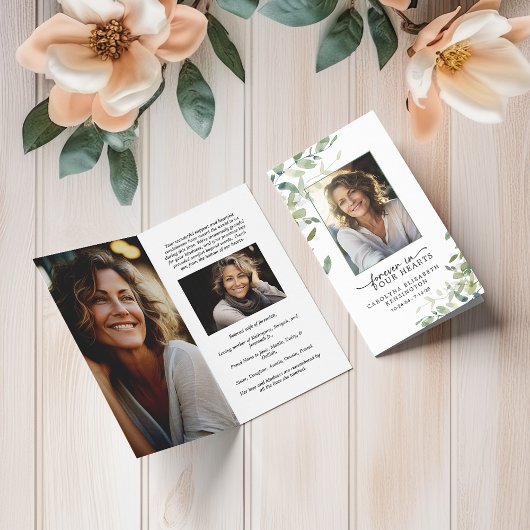 永遠に私たちのハート小さな葬儀祈りの言葉カード