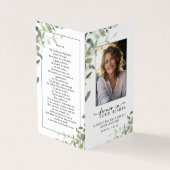 永遠に私たちのハート小さな葬儀祈りの言葉カード (外部)