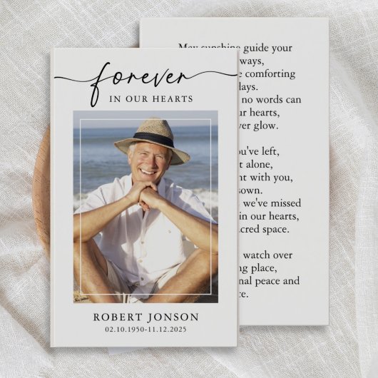 永遠に私たちのハート悔やみや弔慰メモリアル祈りの言葉カード