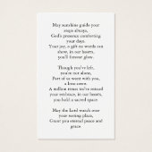 永遠に私たちのハート悔やみや弔慰メモリアル祈りの言葉カード (裏面)