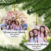 永遠に私たちのハート悔やみや弔慰メモリアル2写真 セラミックオーナメント