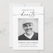 永遠に私たちのハート悔やみや弔慰 サンキューカード (正面)