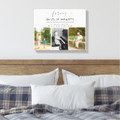 永遠に私たちのハート愛するメモリカスタムの写真 キャンバスプリント (インサイチュ (寝室))