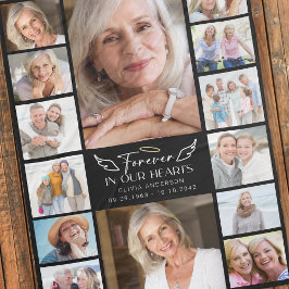 永遠に私たちのハート数々のでPhoto Collageメモリアル フリースブランケット