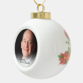 永遠に私たちのハート父で記念写真 セラミックボールオーナメント (右)