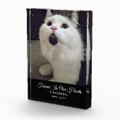 永遠に私たちのハート猫記念ペットの写真名 フォトブロック (右)