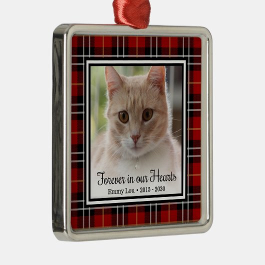 永遠に私たちのハート猫 メタルオーナメント (右)
