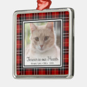 永遠に私たちのハート猫 メタルオーナメント (左)