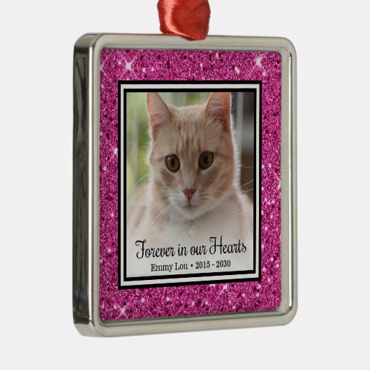永遠に私たちのハート猫 メタルオーナメント (右)