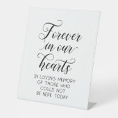 永遠に私たちのハート結婚の記念碑に 台座サイン (正面)