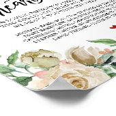 永遠に私たちのハート結婚の記念表看板に ポスター (角)