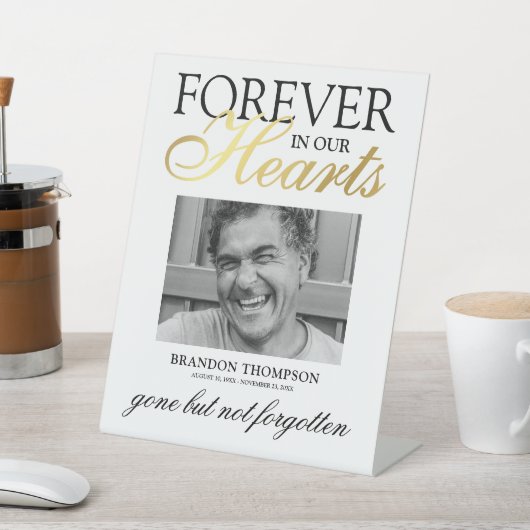 永遠に私たちのハート結婚の 台座サイン (インサイチュ)