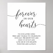 永遠に私たちのハート結婚記念碑のサイン ポスター (正面)