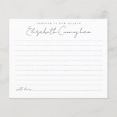 永遠に私たちのハート葬儀の出席カード (正面)