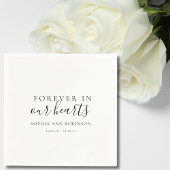 永遠に私たちのハート葬儀の記念碑 スタンダードカクテルナプキン