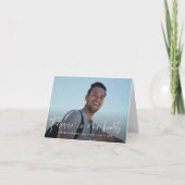 永遠に私たちのハート葬儀の記念 サンキューカード (正面)