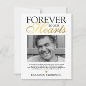 永遠に私たちのハート葬儀サンキューカード サンキューカード (正面)