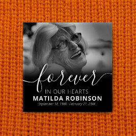 永遠に私たちのハート葬儀フォトボタン 缶バッジ