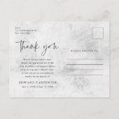 永遠に私たちのハート葬儀メモリアルありがとう ポストカード (裏面)