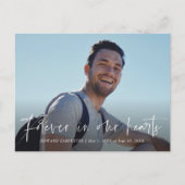 永遠に私たちのハート葬儀メモリアルありがとう ポストカード (正面)