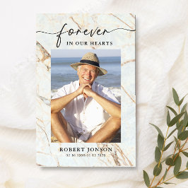 永遠に私たちのハート葬儀メモリアル祈りの言葉カード