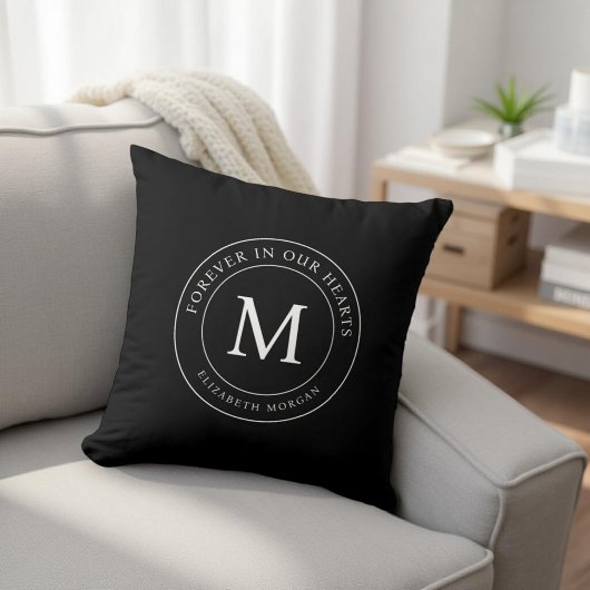 永遠に私たちのハート葬儀モダン記念 クッション