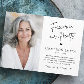 永遠に私たちのハート葬儀悔やみや弔慰感謝していあなた サンキューカード