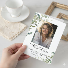 永遠に私たちのハート葬儀祈りの言葉カード カード