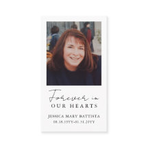 永遠に私たちのハート葬儀祈りの言葉カード